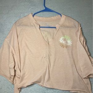 Flirtitude women’s pink size M “Happiness” crop top